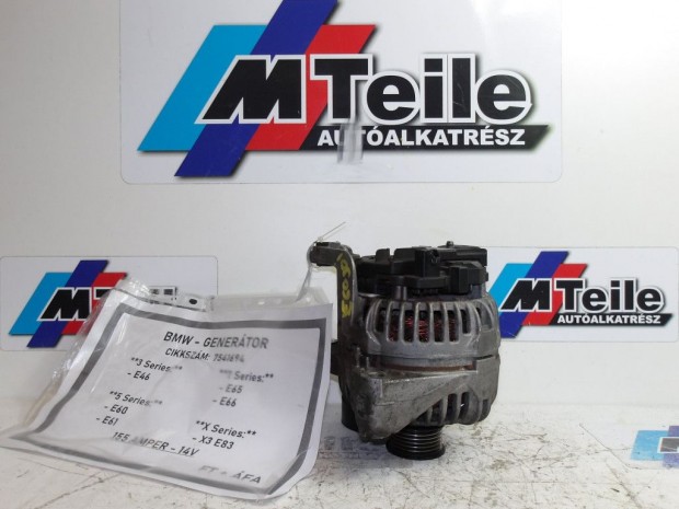 [GYRI BONTOTT, KIS SRLT] BMW - GENERTOR - 155 A - 14V - 3-AS ; 5-